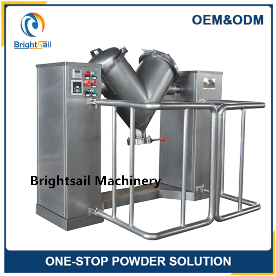 dry powder v mixer machine stainless steel